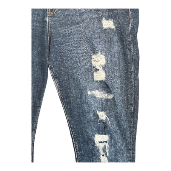EUC Old Navy rockstar super skinny high rise distressed jeans – size 14 - Picture 4 of 8